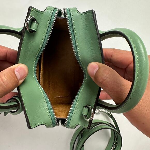 Coach CO974 Leather Andrea Mini Carryall Top Handle/Crossbody Bag - Picture 6 of 9